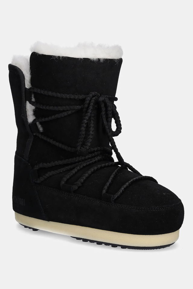 EVX Suede Shearling Lined Snow Boots