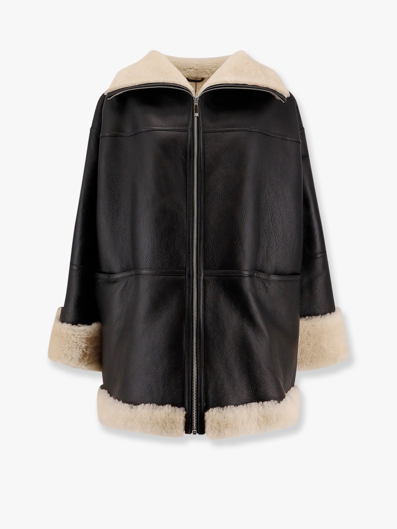 Яке бомбър TOTEME Suede and Shearling Jacket by Toteme Черно | 214122606913, 0