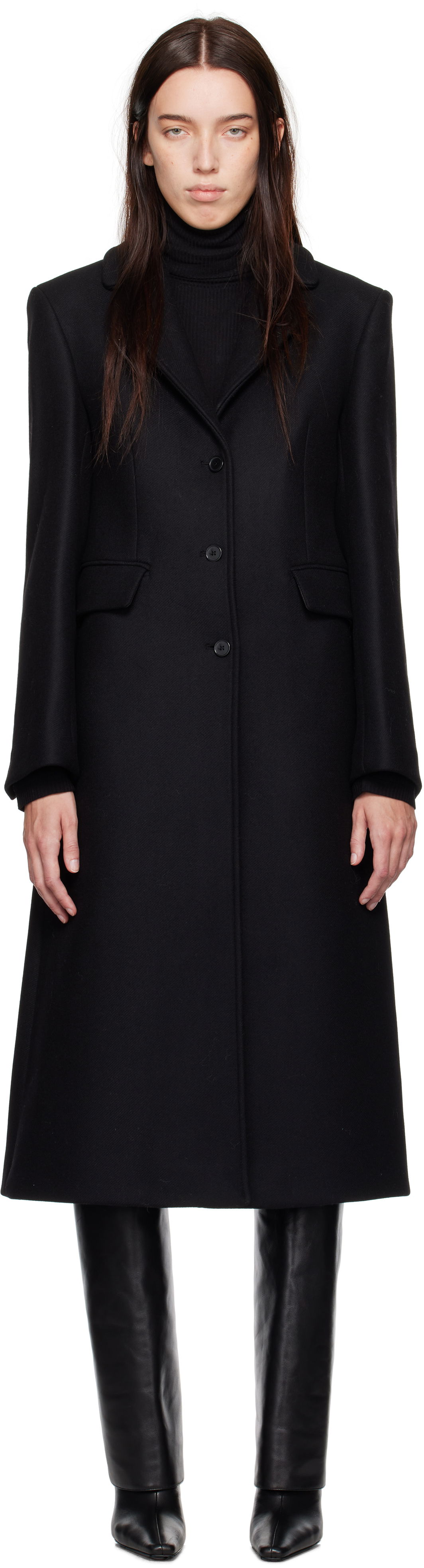 Палта Loulou de Saison Loulou de Saison Alisa Long Coat Черно | ALISA, 0