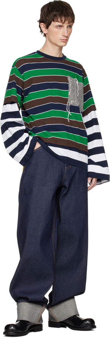 Тениска Charles Jeffrey Loverboy Patch Long Sleeve 2-In-1 T-shirt Многоцветен | 052081101, 3