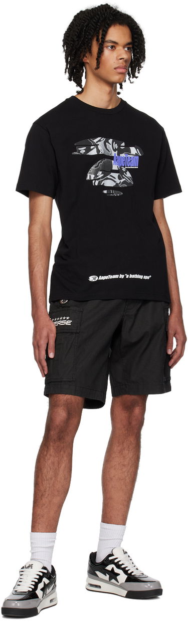 Къси панталони AAPE by A Bathing Ape AAPE by A Bathing Ape Garment-Dyed Cargo Shorts Черно | AAPSPM6963XXKBKX, 3