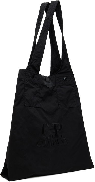Голяма пазарска чанта C.P. Company Twill Left Hand Logo Tote Bag Черно | 18CMAC054A-110305G, 1