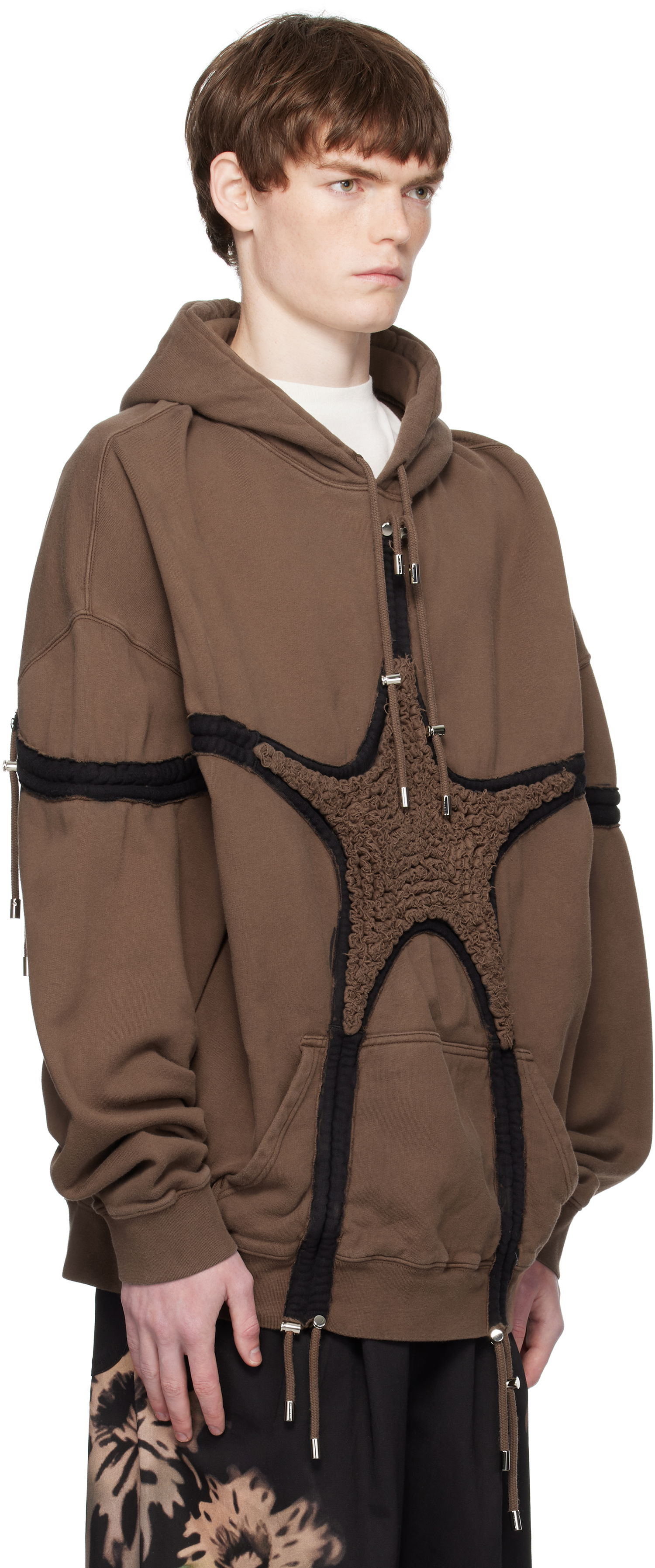Суитчър Collina Strada Collina Strada Soft Star Hoodie Кафяво | XX8002, 1