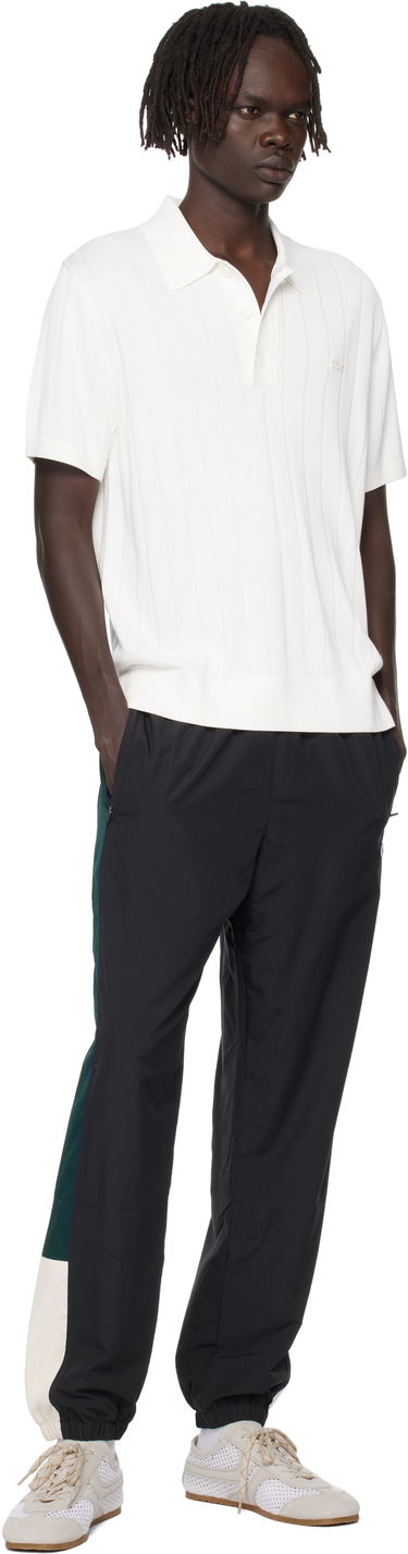 Поло тениска Lacoste Ribbed Knit Polo Бяло | AH5339_70V, 3