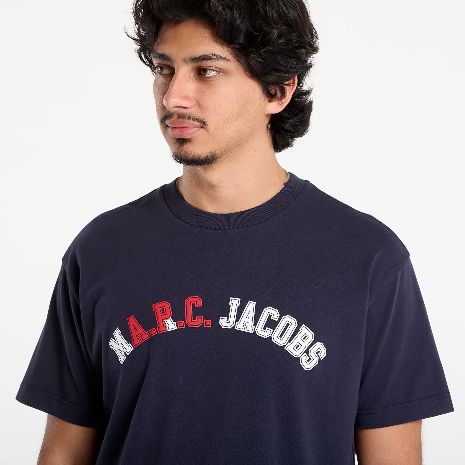 Тениска A.P.C. A.P.C. x Marc Jacobs Boxy Fit Tee Тъмно синьо | COHKS-H26554 IAK, 1