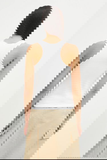 Потник Palm Angels Palm Angels Classic Logo Rib Tank Top Бяло | PWAC020C99FAB0010110, 2