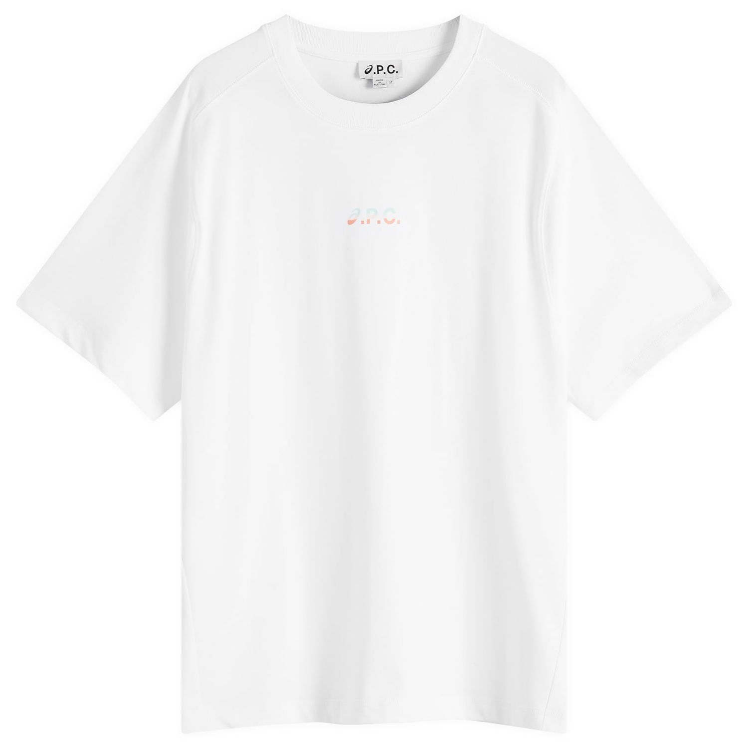Тениска A.P.C. Men's A.P.C. x Asics Wind Logo T-Shirt Бяло | COEAV-H26453-AAB, 0