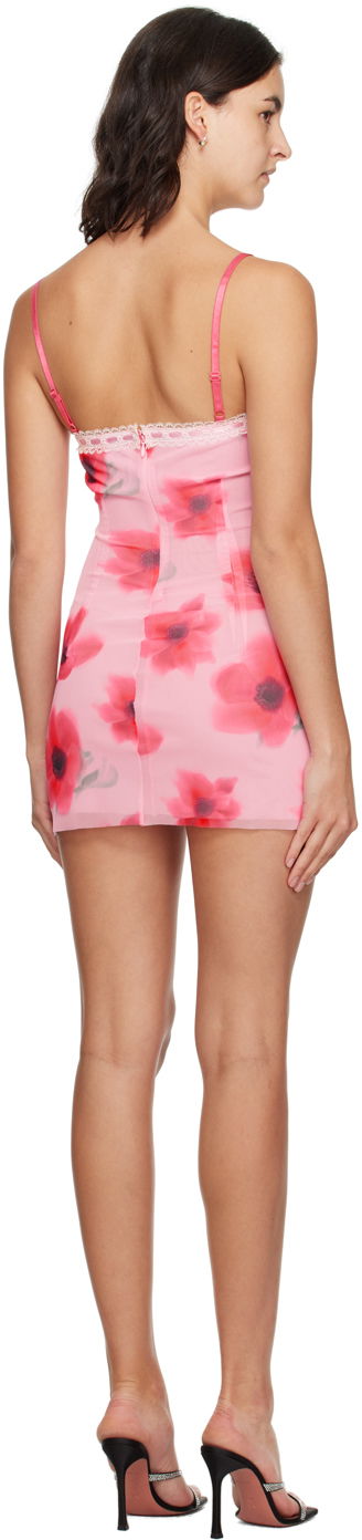 Pокля GUIZIO Guizio Floral Print Mini Dress Розово | F23408K013, 2