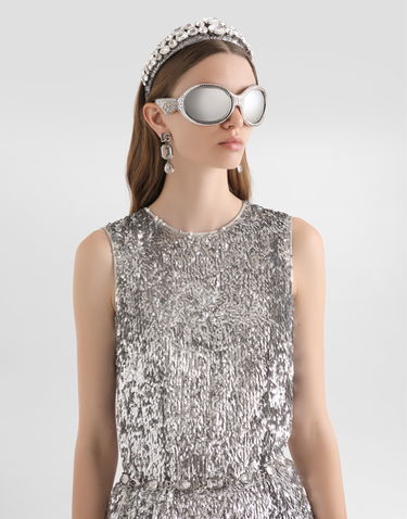 Потник Dolce & Gabbana Sleeveless Sequin Top Металик | F7AL1TFLSMCS0998, 3