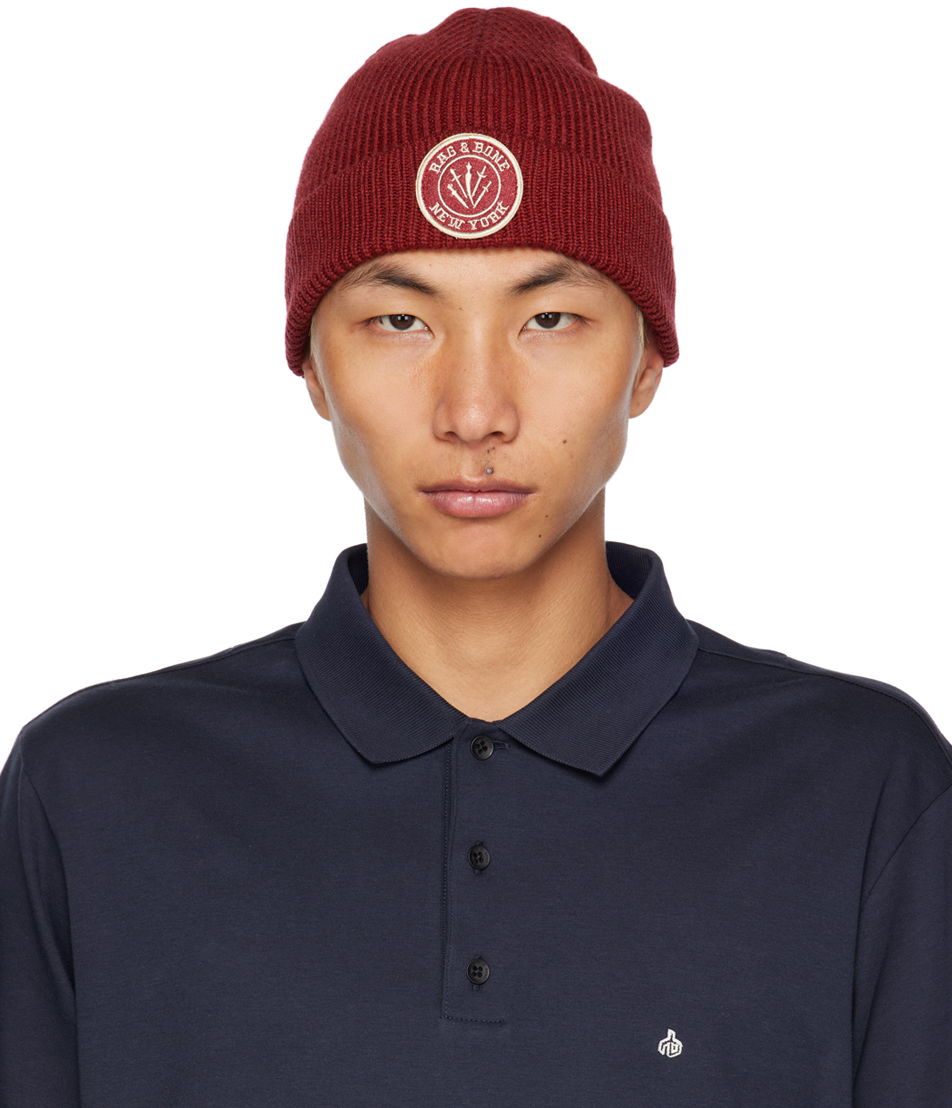 Шапка rag & bone Rag & Bone Charlie Beanie Червено | MJK22HS005BV05, 0