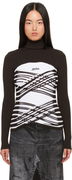 Jean Paul Gaultier Striped Turtleneck Top