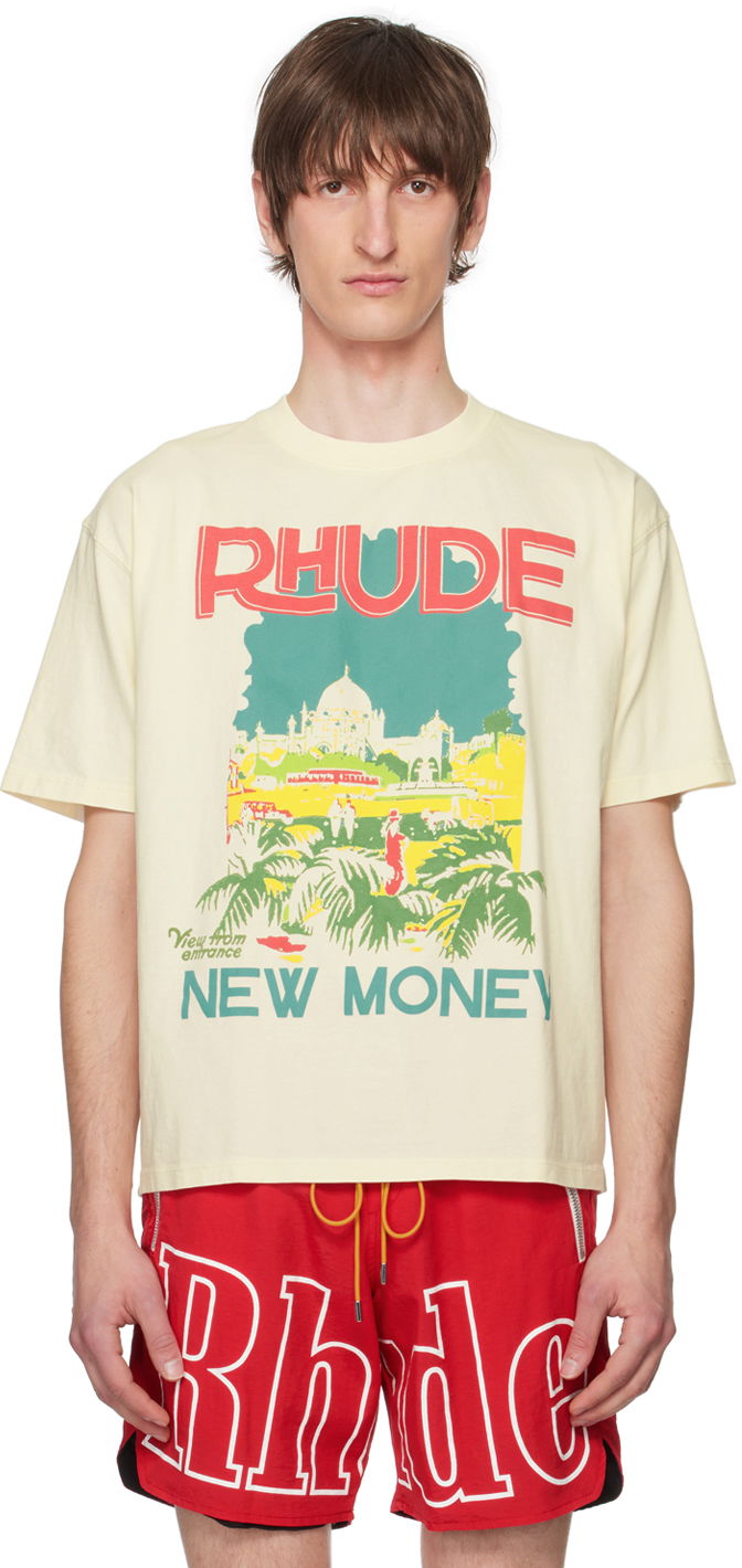 Тениска Rhude Windowsil T-Shirt Бежово | RHPS24TT35012611