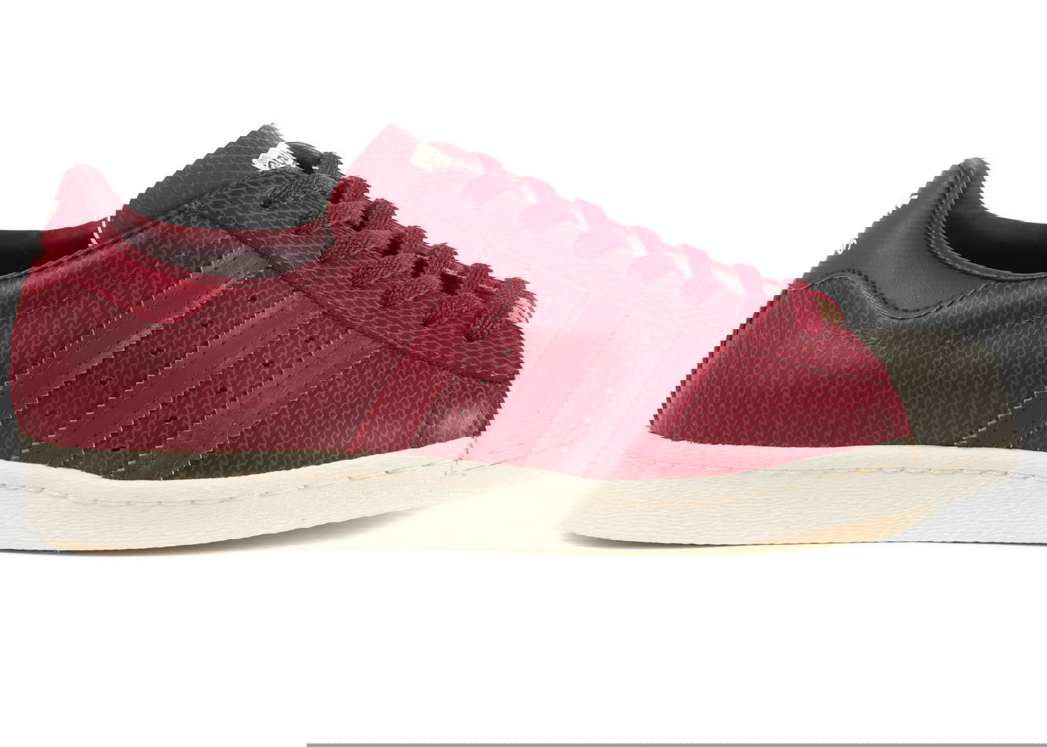 Кецове и обувки adidas Originals adidas Superstar 80s atmos Burgundy Snake Червено | G51489, 0
