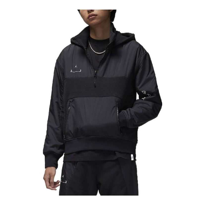 Суитчър Jordan Air Jordan Stand Collar Hoodie Черно | DV1592-010