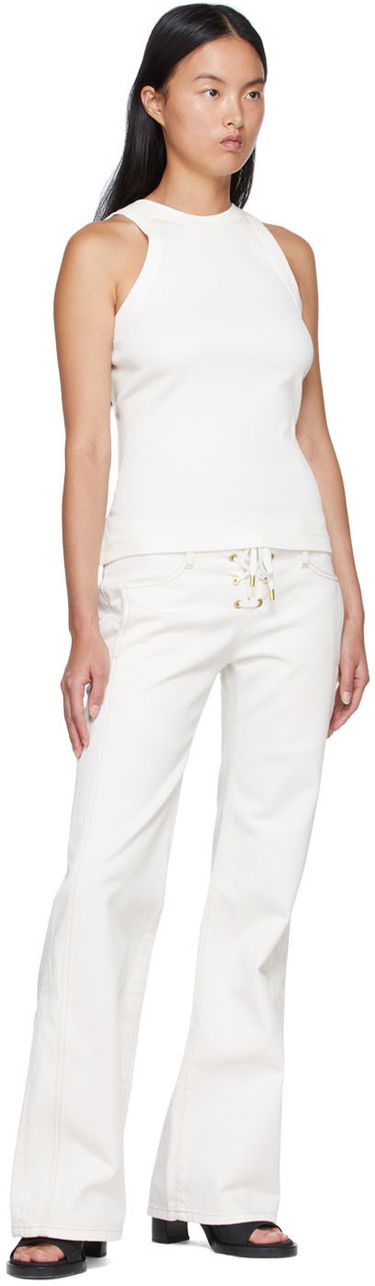Потник Dion Lee Dion Lee Organic Cotton Tank Top Бяло | C3049S22, 3