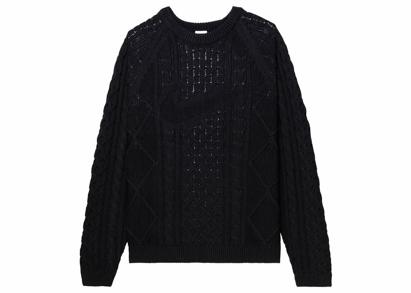Пуловер Nike Cable Knit L/S Sweater Черно | DQ5177-010