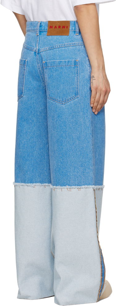 Дънки Marni Marni Two-Tone Wide Leg Jeans Синьо | PAJD0559A0 USCW91, 2
