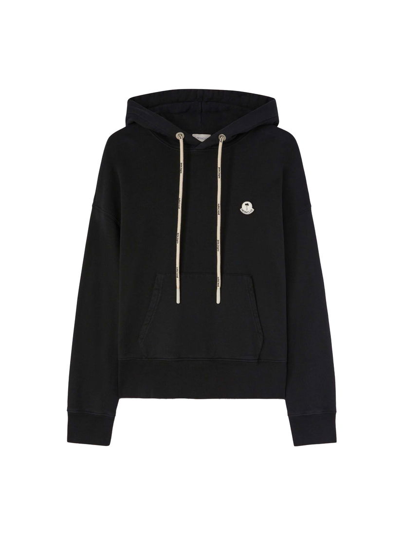 Суитчър Moncler Palm Angels x Logo Patch Hoodie Черно | I209L8G00011M2513999 & PMBB162T24FLE0011000