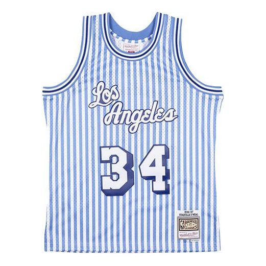 Фланелка Mitchell & Ness Mitchell & Ness Los Angeles Basketball Jersey Синьо | SMJYBW19047-LALPTBL96SON