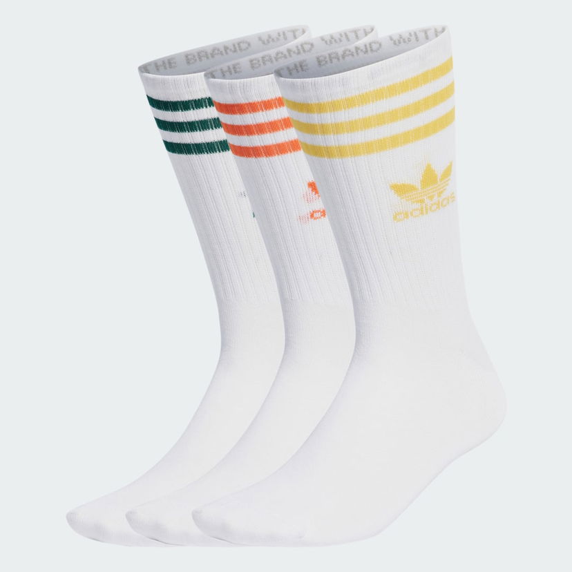 Чорапи adidas Originals Mid Cut Crew Socks – 3 pairs Бяло | IU2661