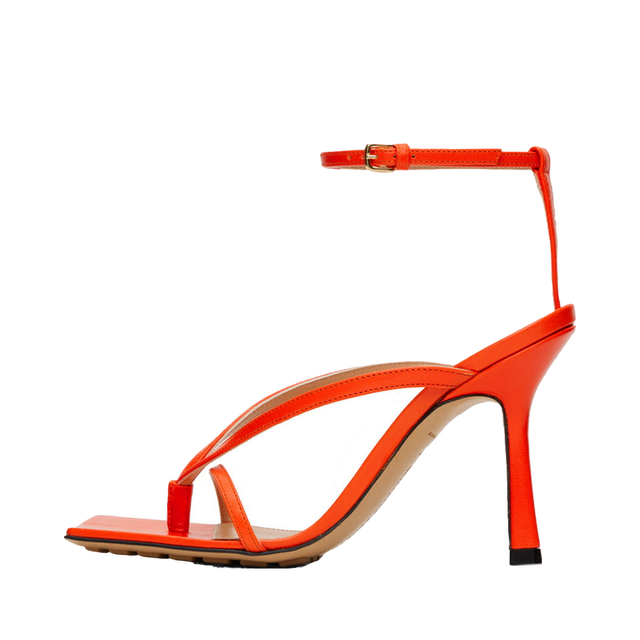 Stretch Strap Sandals "Orange"