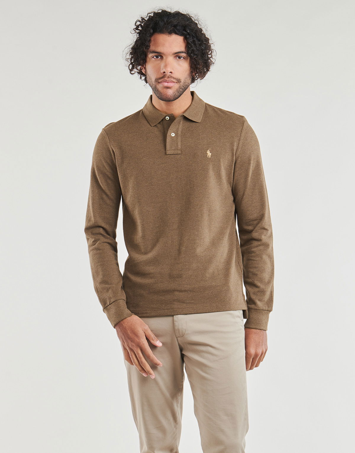 Поло тениска Polo by Ralph Lauren POLO BASIC MESH Кафяво | 710680790118, 0