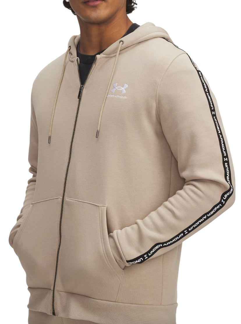 Суитчър Under Armour Icon Fleece Taped Full-Zip Hoodie Бежово | 1390298-299