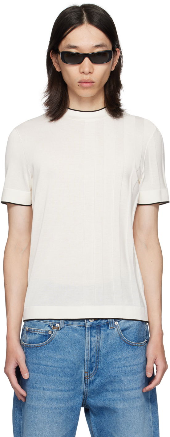 Тениска Jacquemus Off-White 'Le t-shirt Tricot' T-Shirt Бяло | 24H246KN240-2065