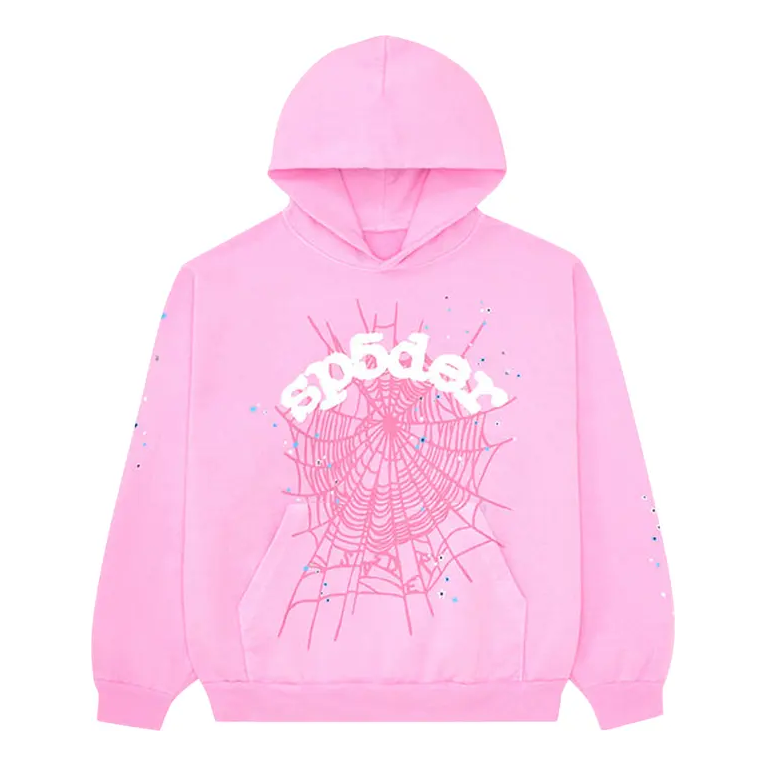 Суитчър Sp5der Sp5der OG Web Hoodie Розово | SP5-PINKOG-HD