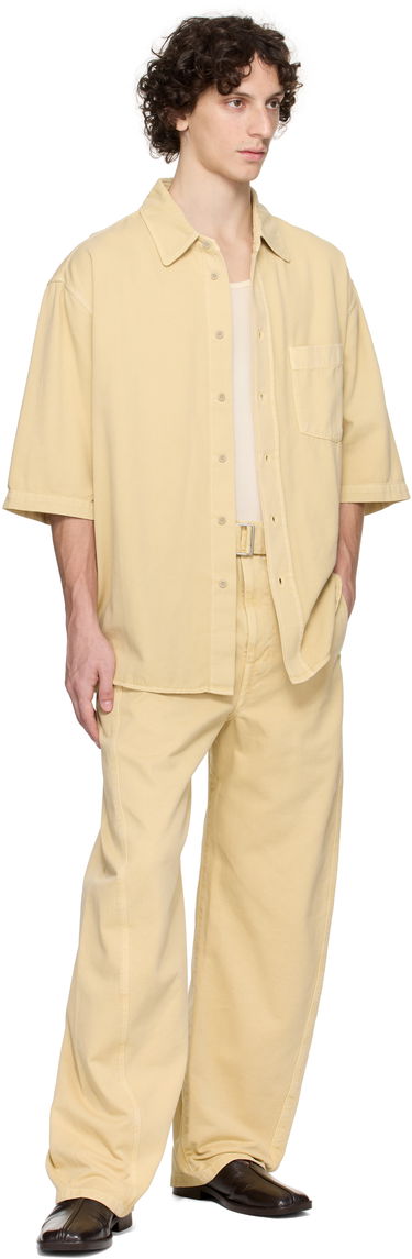 Риза LEMAIRE LEMAIRE Short Sleeve Denim Shirt Жълто | SH1174 LD1047, 3