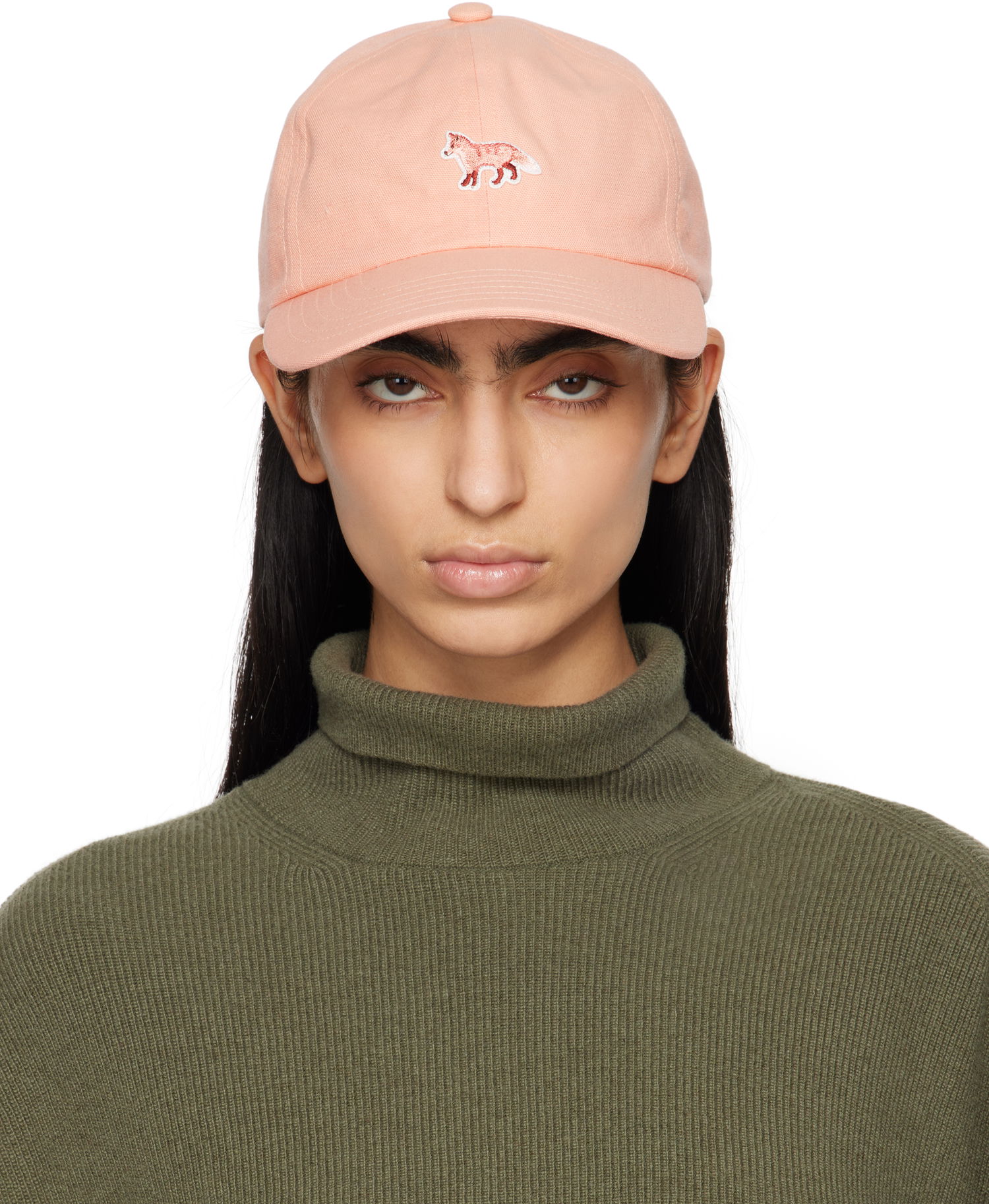 Шапка с козирка MAISON KITSUNÉ Maison Kitsuné Baby Fox Baseball Cap Розово | OW06108WB0026, 0