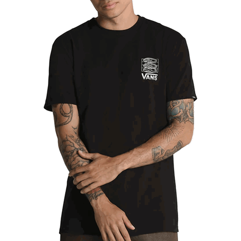 Тениска Vans Micro Trails Short Sleeve T-Shirt II Черно | VN0007UWBLK