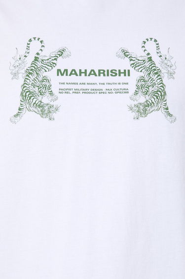 Тениска Maharishi Maharishi Double Tigers Miltype T-Shirt Бяло | 1305.WHITE, 5
