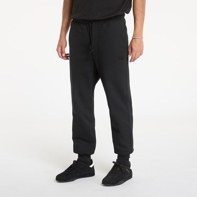 Brushed Terry Cuffed Pant Black