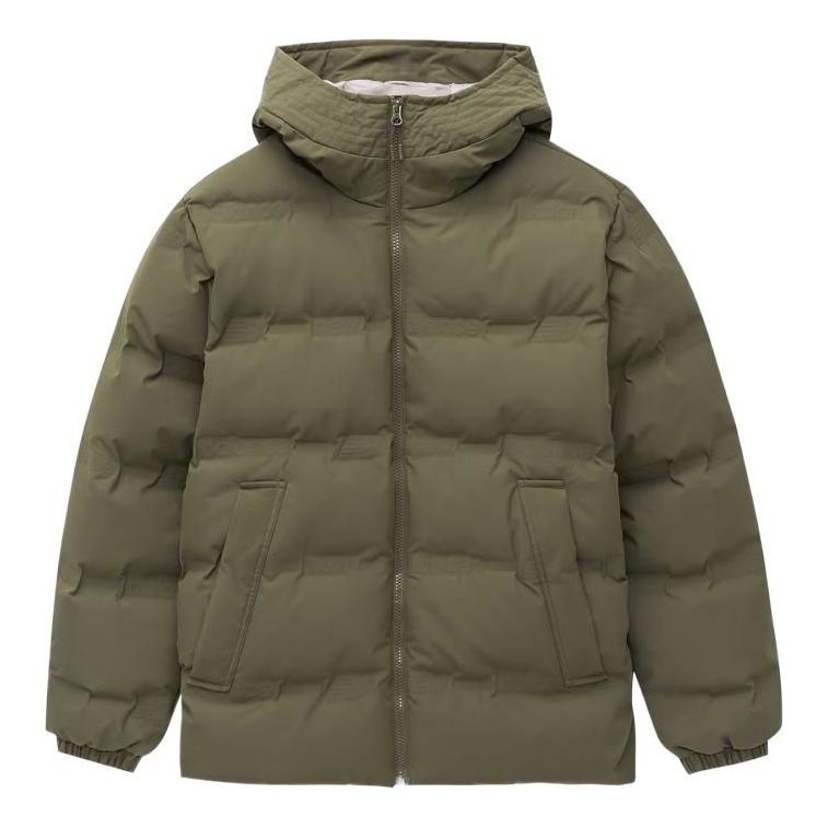 Пухо яке New Balance Warm Puffer Jacket Зелено | AMJ24375-DMO