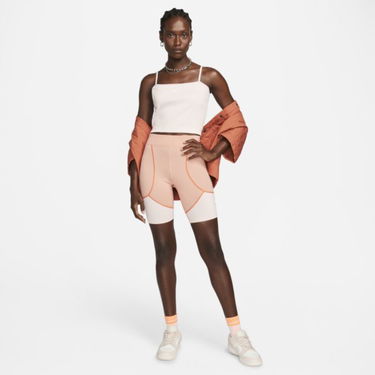 Съкратен топ Nike Ribbed Crop Top Розово | DM6737-610, 0