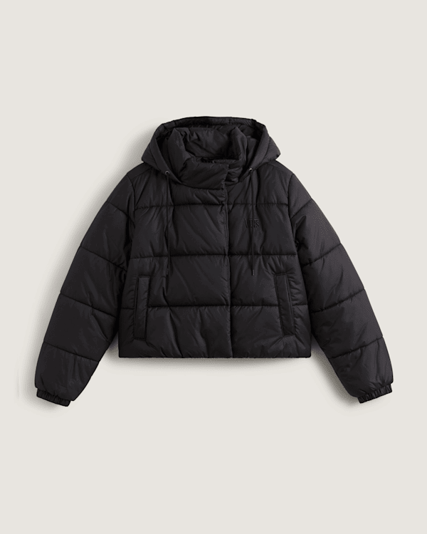 Пухо яке Vans Vans Hillgate Cropped Puffer Jacket XXL Черно | VN000PK1BLK, 0