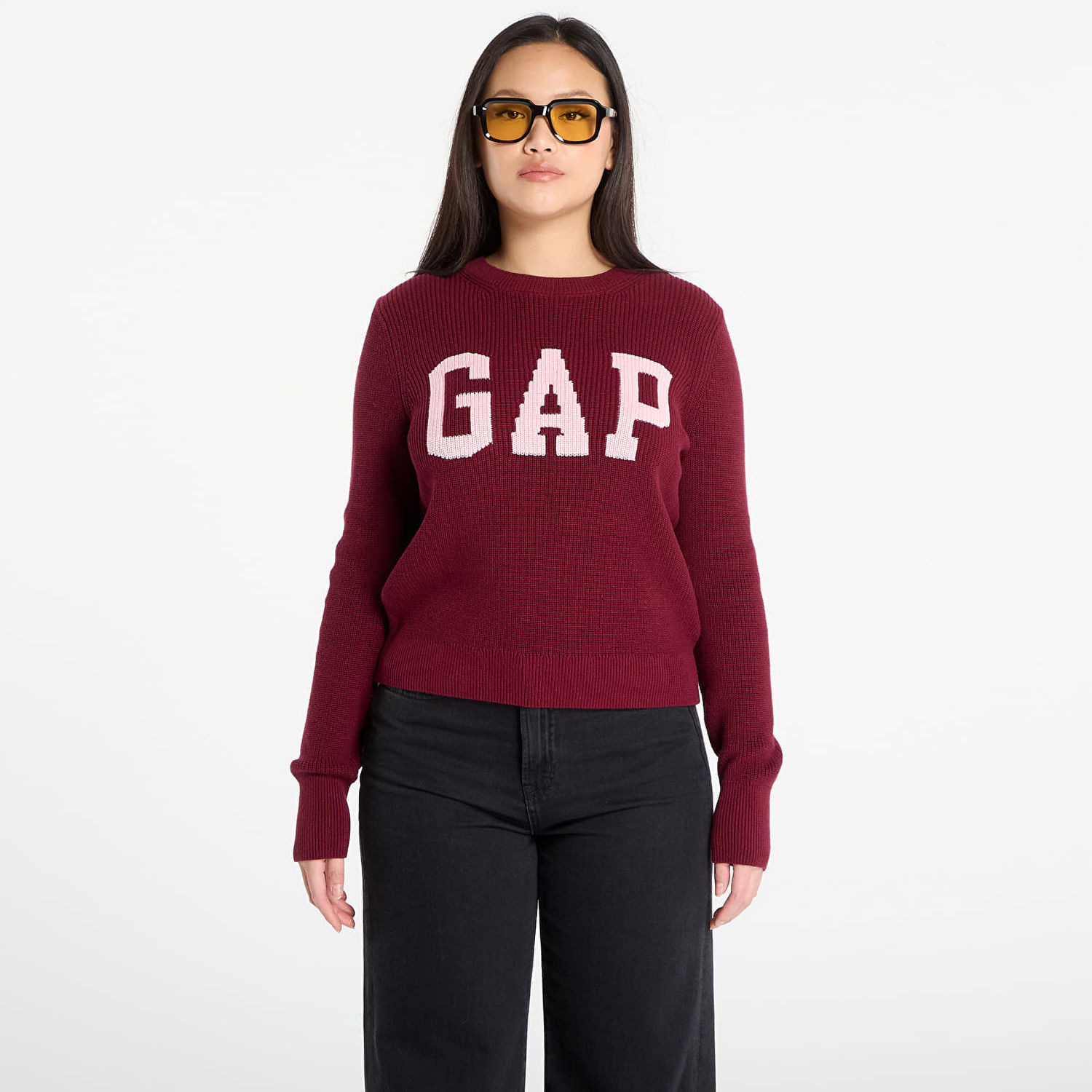 Пуловер GAP Knitted Logo Sweater Бургунди | 796841-02, 0