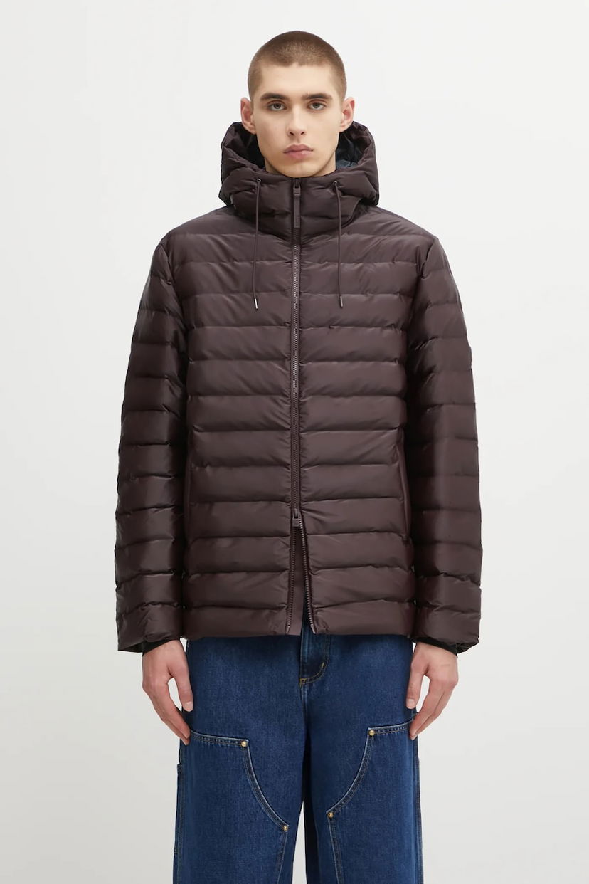 Пухо яке Rains Rains Lohja Hooded Puffer Jacket Бургунди | 15810.129