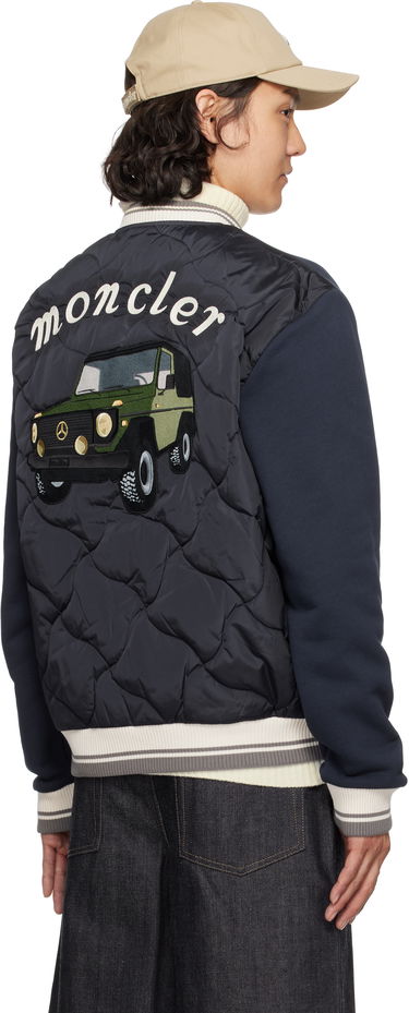 Пуловер Moncler Moncler Genius Mercedes-Benz by NIGO Sweatshirt Cardigan Тъмно синьо | K14018G0000589AWV, 2