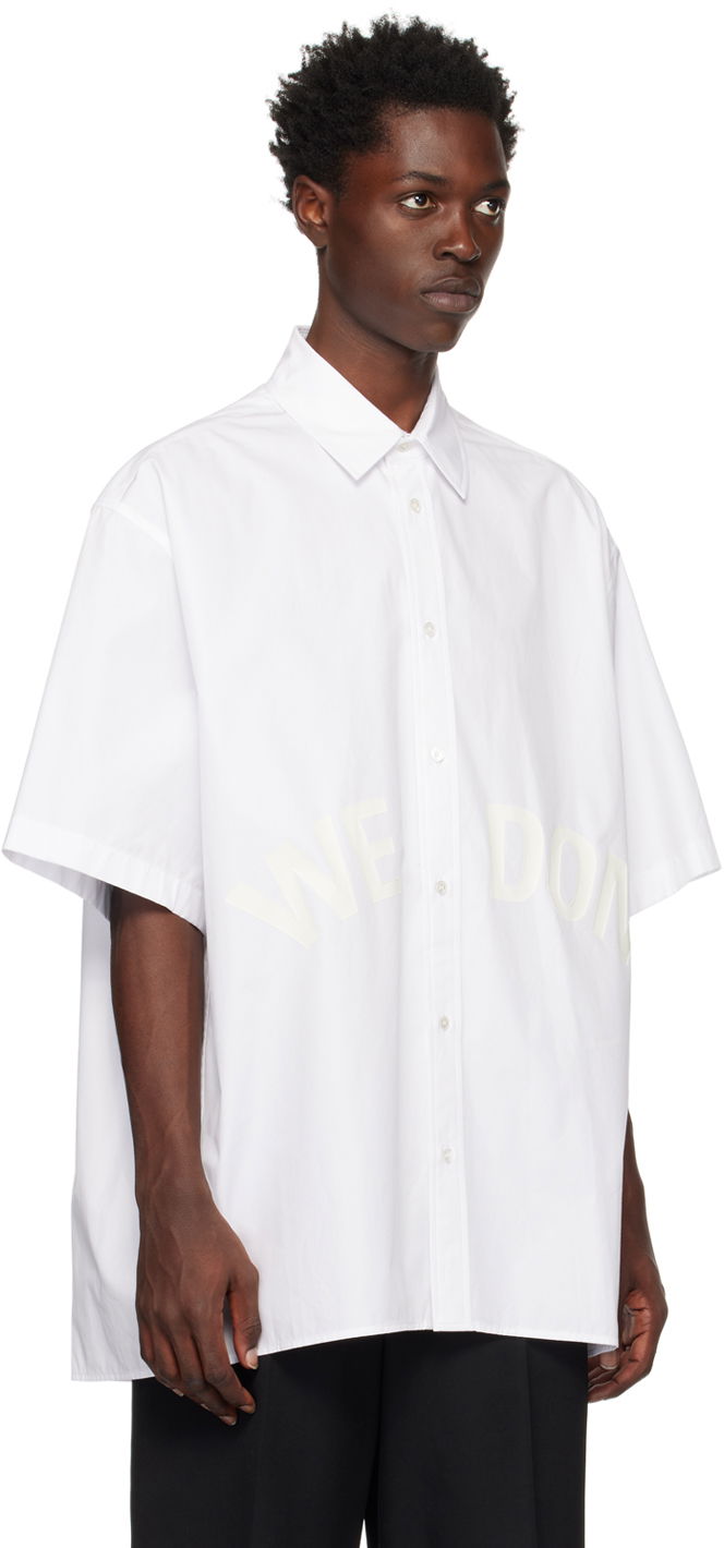 Риза We11done We11done Printed Shirt Бяло | WD-SH3-22-214-U-WH, 1