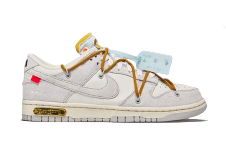 Кецове и обувки Nike Dunk Low Off-White Lot 37 Сиво | DJ0950-105, 0