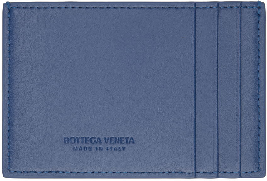 Портфейл Bottega Veneta Cassette Credit Card Holder Синьо | 748052 VBWD3, 1