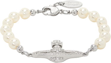 Гривна Vivienne Westwood Vivienne Westwood Mini Bas Relief Pearl Bracelet Металик | 61030001-02P131-CN, 0