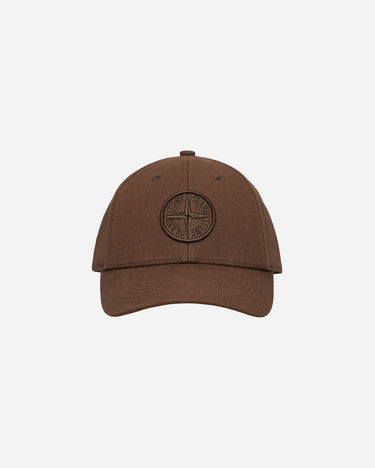 Шапка с козирка Stone Island Logo Cap Military Кафяво | 811599661 V0054, 2