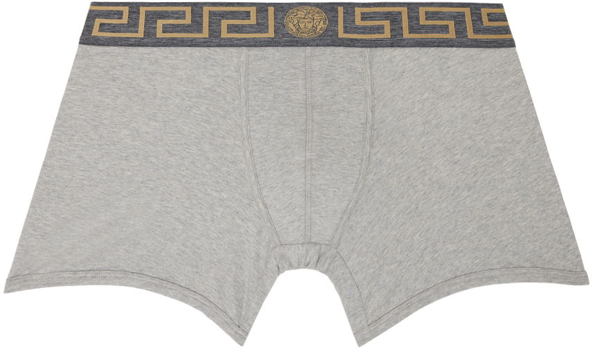 Боксерки Versace Greca Border Boxers Сиво | AU10028 A232741, 0