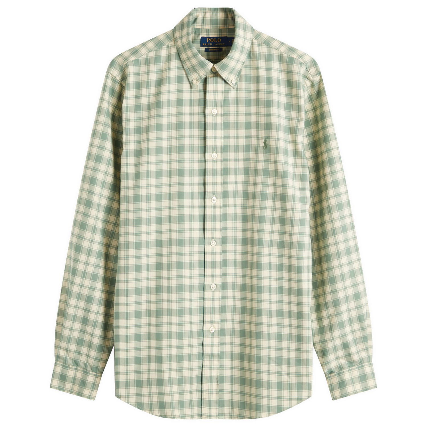 Риза Polo by Ralph Lauren Ralph Lauren Men's Custom Fit Oxford Shirt, Size Large Зелено | 710968962001, 0