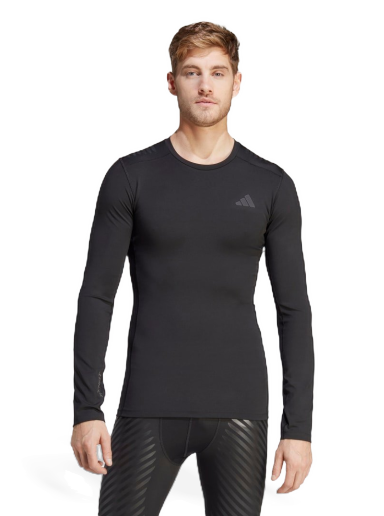 Тениска adidas Performance Techfit Control Training Long Sleeve Черно | HS9814