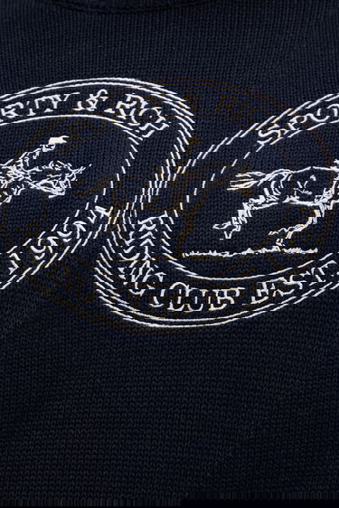 Пуловер Sporty & Rich Sporty & Rich Riding Club Knitted Sweater Тъмно синьо | WS065612244BL106, 3