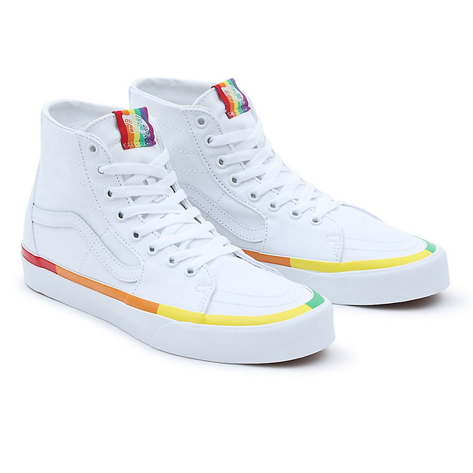 Кецове и обувки Vans Rainbow Foxing Sk8-hi Tapered Бяло | VN0A4U16MWF, 1